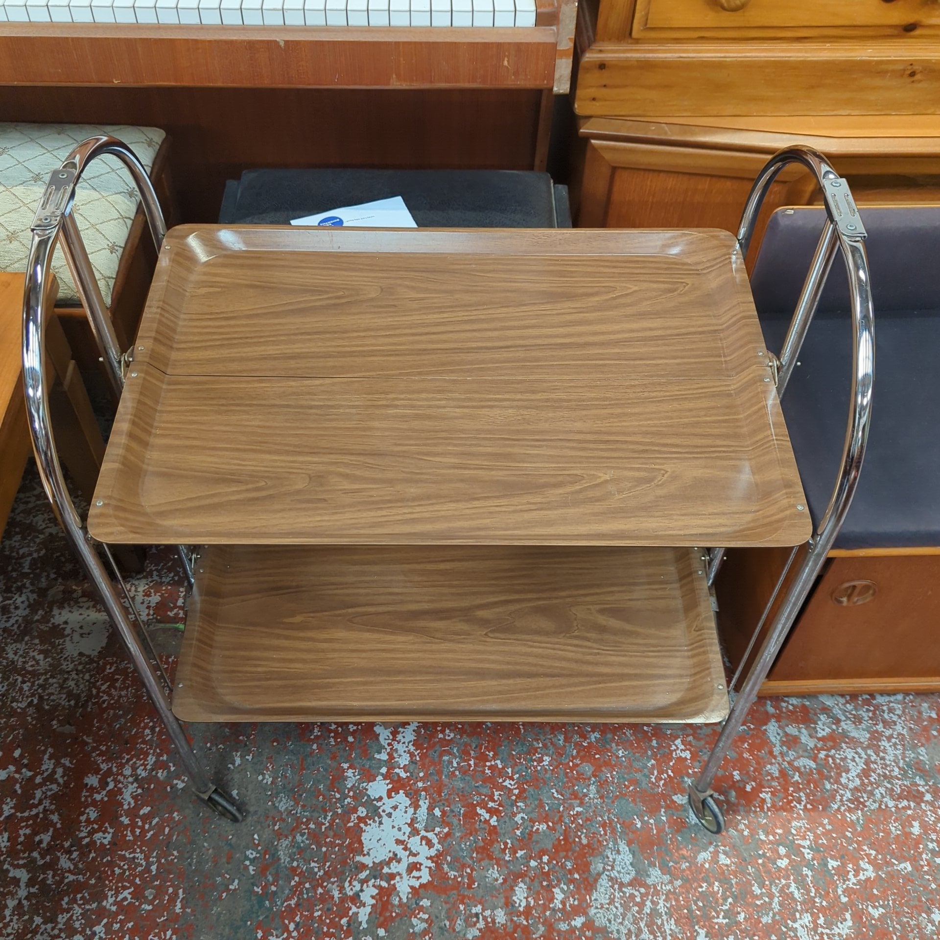 Vintage serving cart